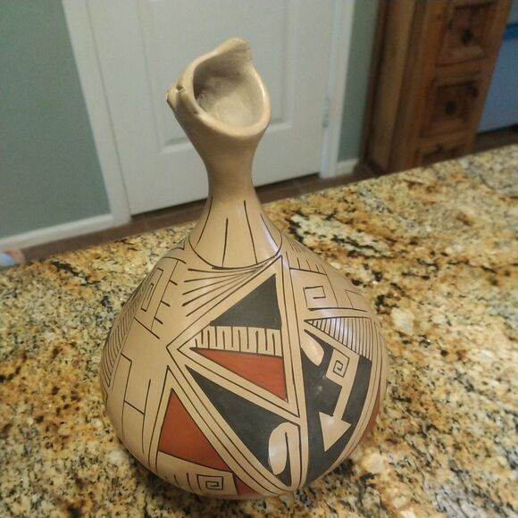 Stunning Vintage Mata Ortiz Mexico Pottery by Celia Lopez - Picture 3 of 11